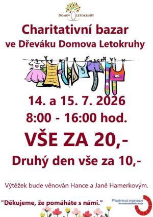 charitativní bazar v Dřeváku